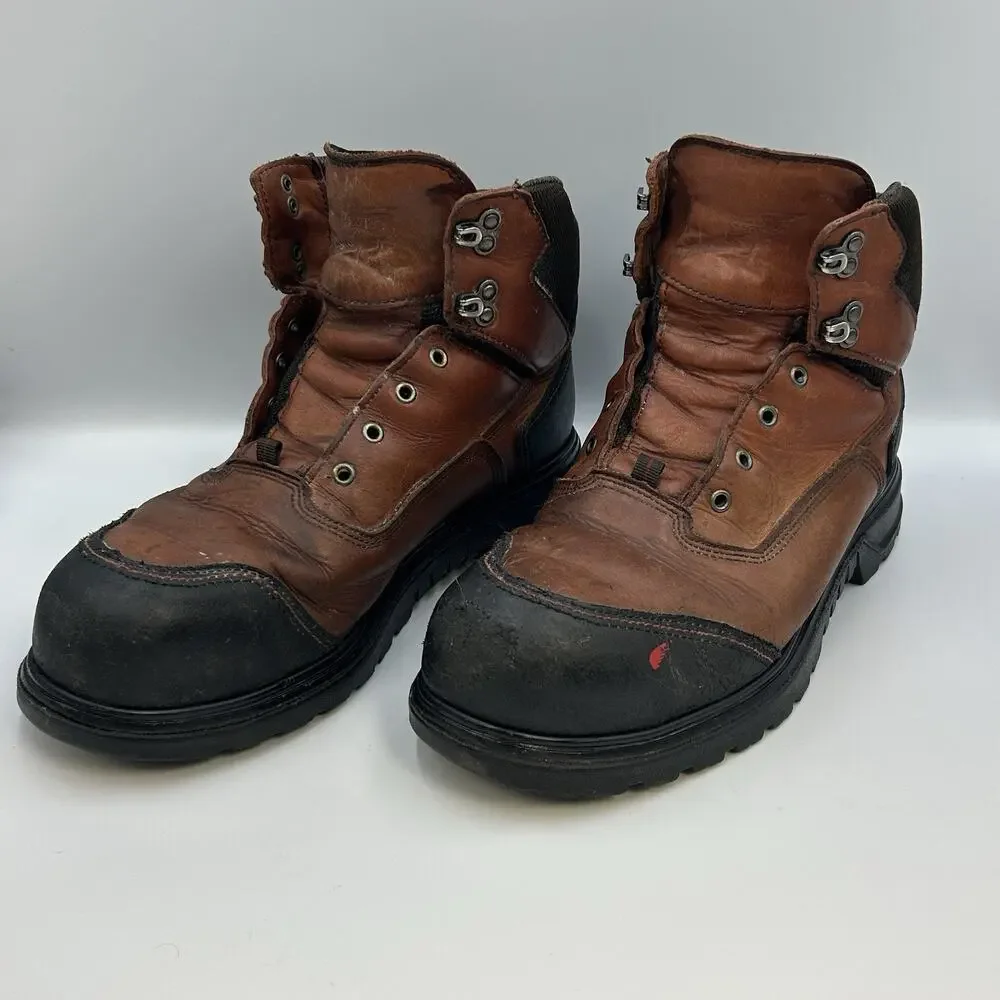 Red Wing Boots Men's Size 10 E2 Steel Toe Work ASTM F2413-11 2403 Missing Laces